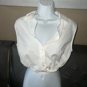 Cropped WEEKDAY shirt with straps